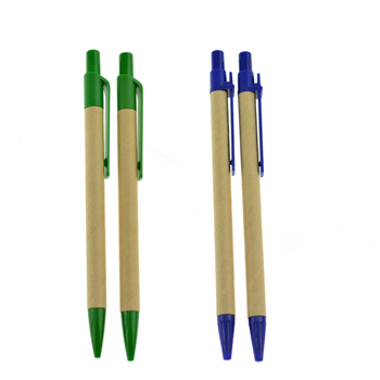 Eco-friendly Recycled Plastic and Recycled Wood Ball Pen