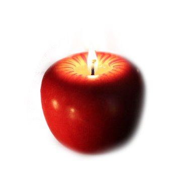 Christmas Apple Candle