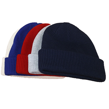 Winter Ribbed Roll Up Knitted Beanie Hat