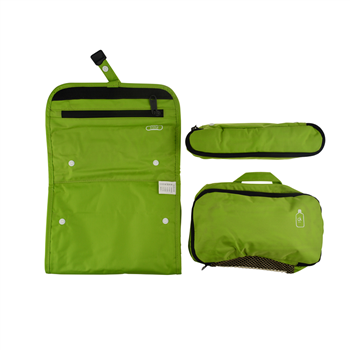 Waterproof Polyester Traveling Bag/Cosmetic Bag Set