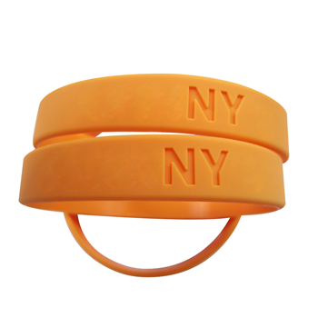 1/2" Adult Debossed  Silicone Bracelet