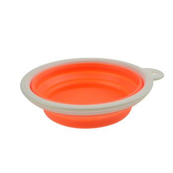 Collapsible TPE white Edge Pet Bowl