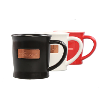 Coffee Mug with Copper Plate