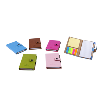 Notebook With Sticky Notes Flags