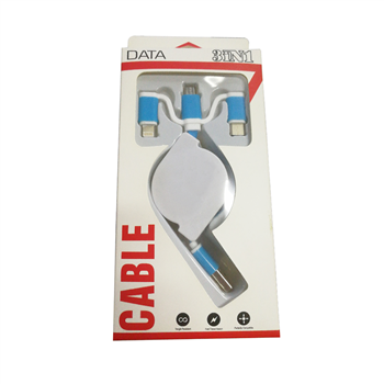 3 in 1 Telescopic Mobile Data Cable