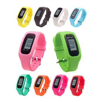 Silicone Pedometer Watch