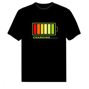 Flashing T-shirt With Led Display Lights