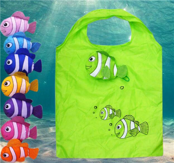 Cartoon Tropical Fish Foldable Shopping Tote Bag