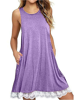 Slip Dress with Lace