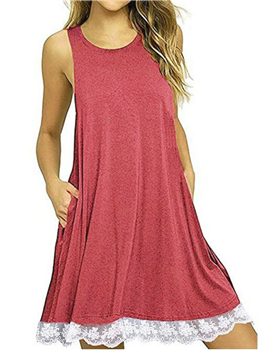 Slip Dress with Lace