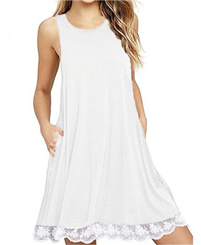 Slip Dress with Lace