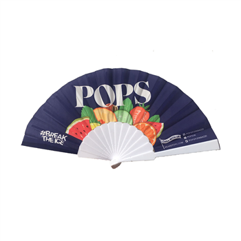 Plastic and Fabric folding fan 