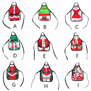 Mini Christmas Apron Bottle Cover