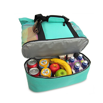  Mesh Beach Tote Bag with Cooler 