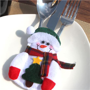 Christmas Snowmen Knife and Fork Bag