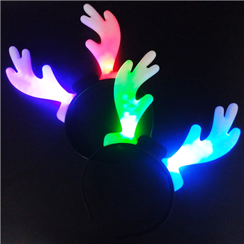 Led Flashing Christmas Reindeer Antler Headbands