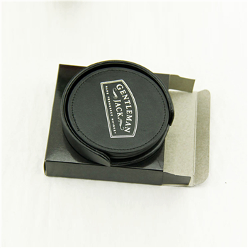  PU Leather Bar Beer Beverage Coasters Set
