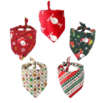 Christmas pet saliva towel
