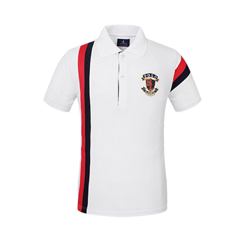 Mens Striped Short Sleeve Polo Shirts