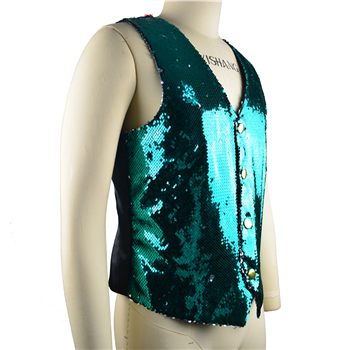 Sequined Shirt Vest