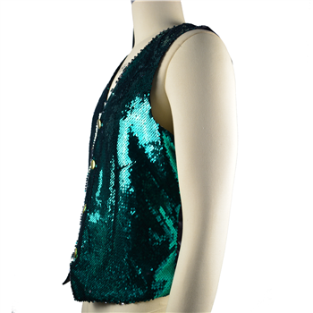 Sequined Shirt Vest
