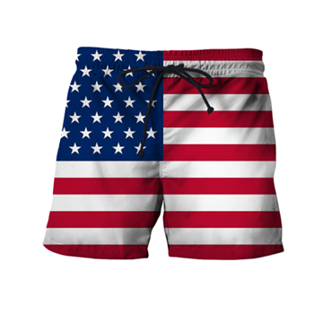 Men Flag Beach Shorts