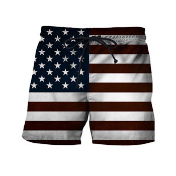 Men Flag Beach Shorts