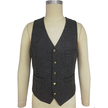 3 Pocket Button Front Vest