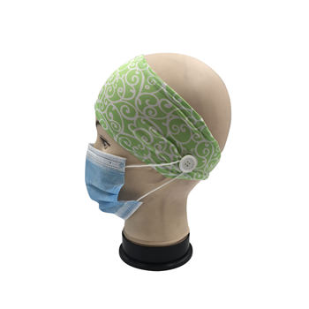 Adult Unisex Spandex headband with buttons