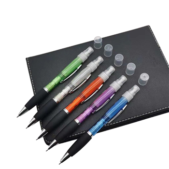Protable Ball Pen with 3ML Sanitizer Spray Container