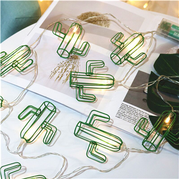 10 LED Cactus string lights