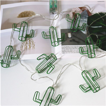 10 LED Cactus string lights