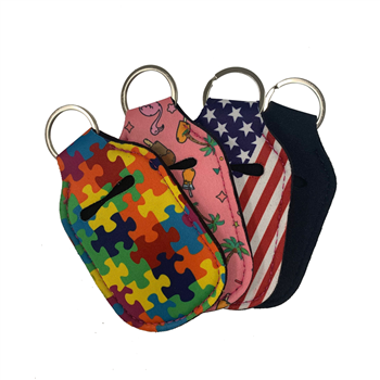 Personal Sanitizer Pouch with Keyring Loop