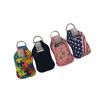 Personal Sanitizer Pouch with Keyring Loop
