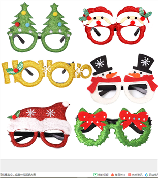 Christmas Glasses Frame