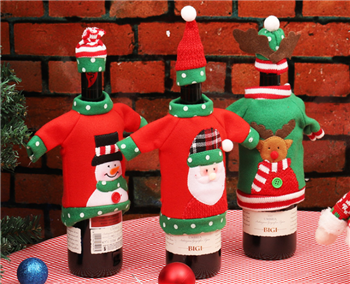 Christmas Wine Bottle Covers