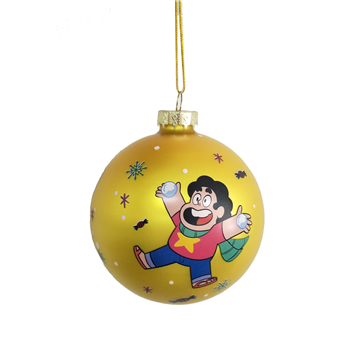 Printed Christmas Glass Ball