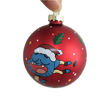 Printed Christmas Glass Ball