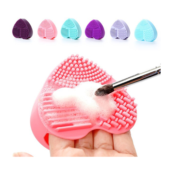 Heart Shaped Makeup Brush Cleaner