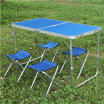 4 Feet Foldable Table with Adjustable Height