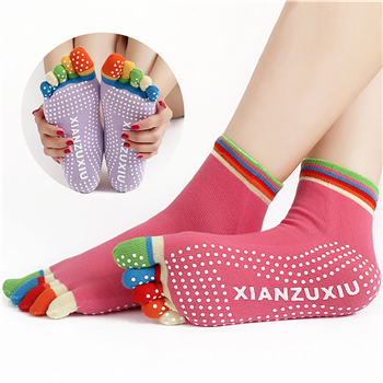 Yoga Socks with Grips Non-Slip Toe Socks