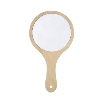 Wooden Handle Mirror