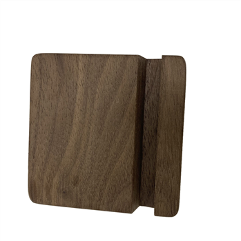 Black Walnut Wood Desk Phone Stand