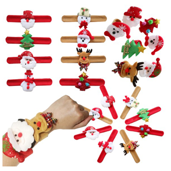 Christmas Slap Bracelet Wristband 