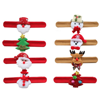 Christmas Slap Bracelet Wristband 