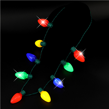 9 Lights Christmas Bulb Necklace