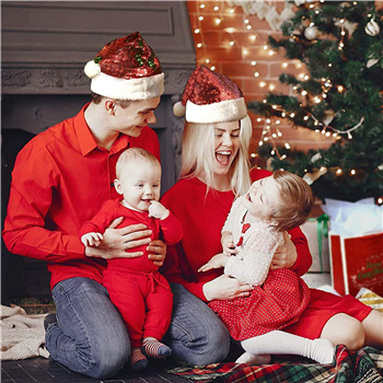 Sequin Santa Hats