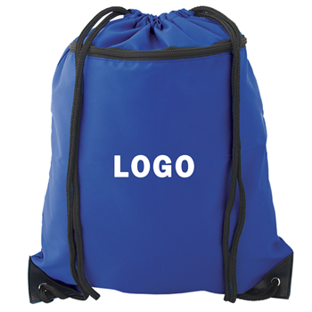Custom Drawstring Backpack Bags With Zipper Pocket 