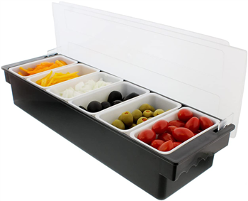 Condiment Tray with 6 Compartment