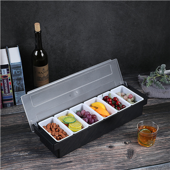 Condiment Tray with 6 Compartment